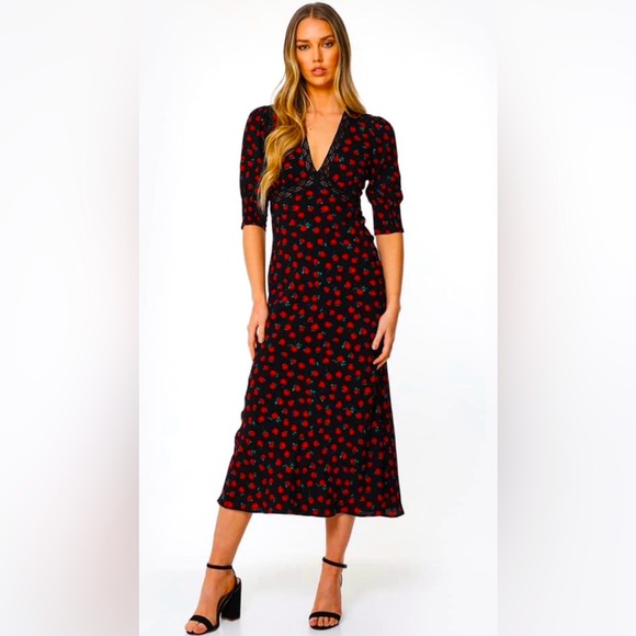 Rixo London Roses Gemma Dress. NWT. - Picture 1 of 6